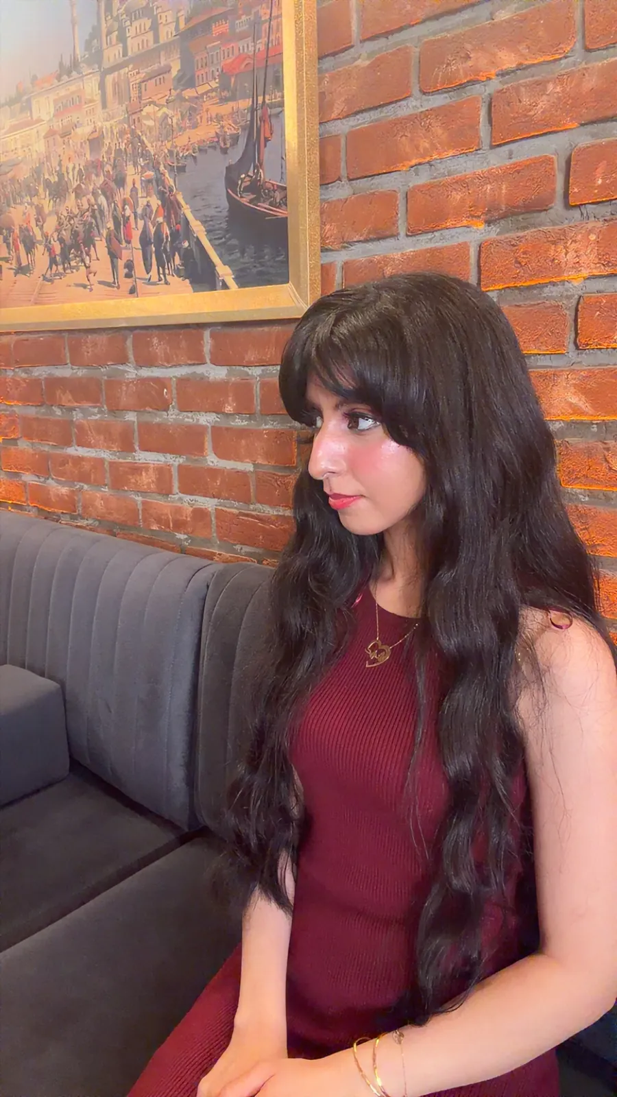 Shahad (Powerful0_0) with long dark wavy hair