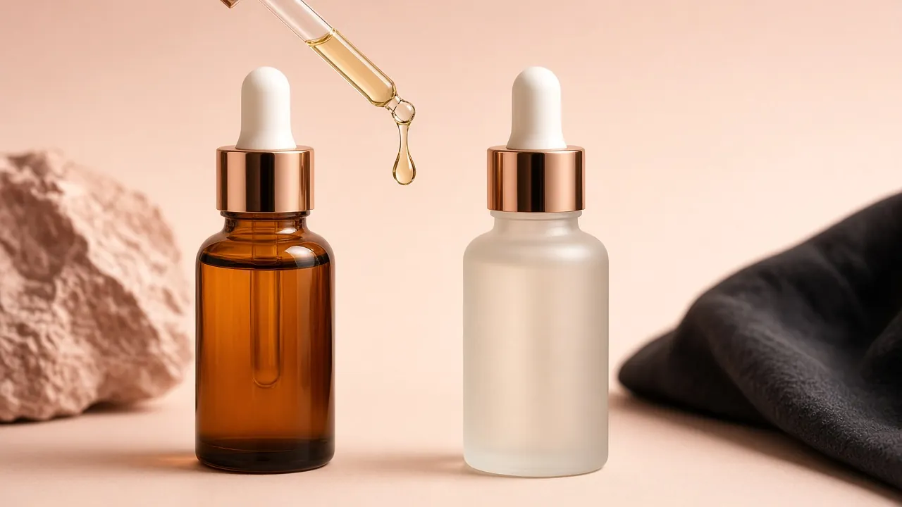 Scalp serum dropper bottles
