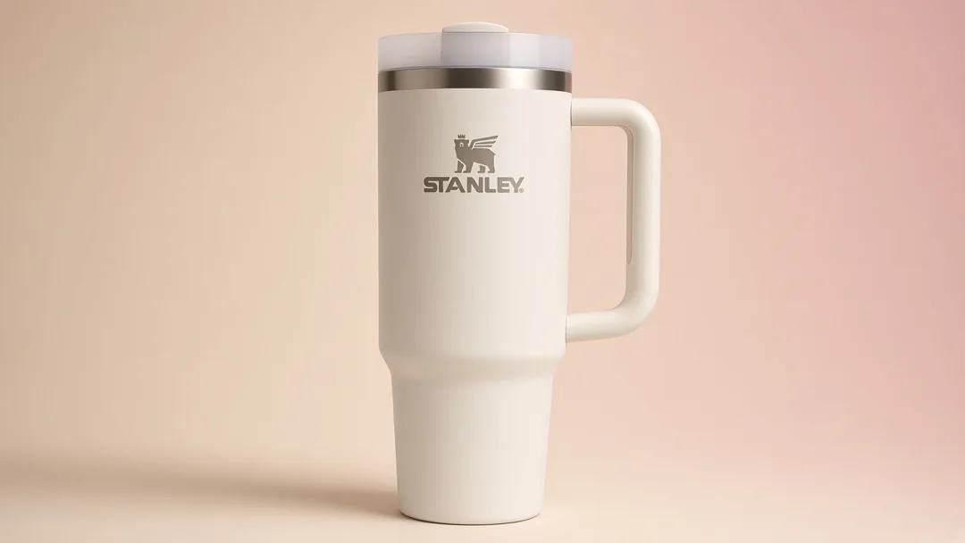 Cream Stanley Quencher tumbler